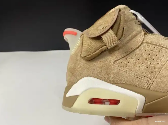 Rep TBK Retro Air 6 DH0690-200 Khaki British Travis Scott Jordan 0518